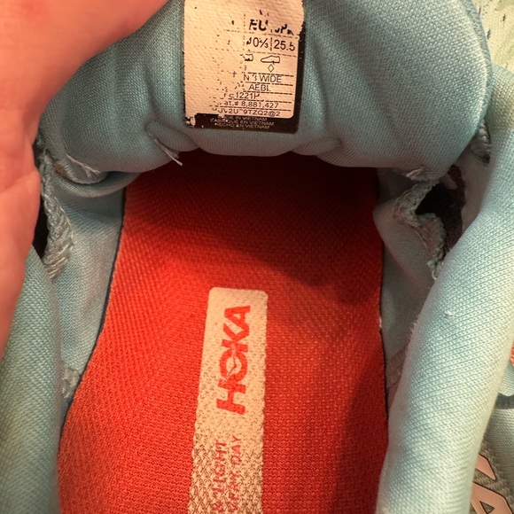 Hoka Clifton 8 Tiffany Green Running Shoes - Picture 7 of 12